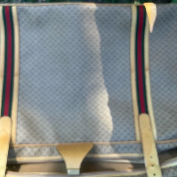 GUCCI Brown and Cream Luggage USED CONDITION CHECK PIC BEFORE PURCHASING - Picture 11 of 13